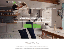 Tablet Screenshot of mainstreetdesignsllc.com
